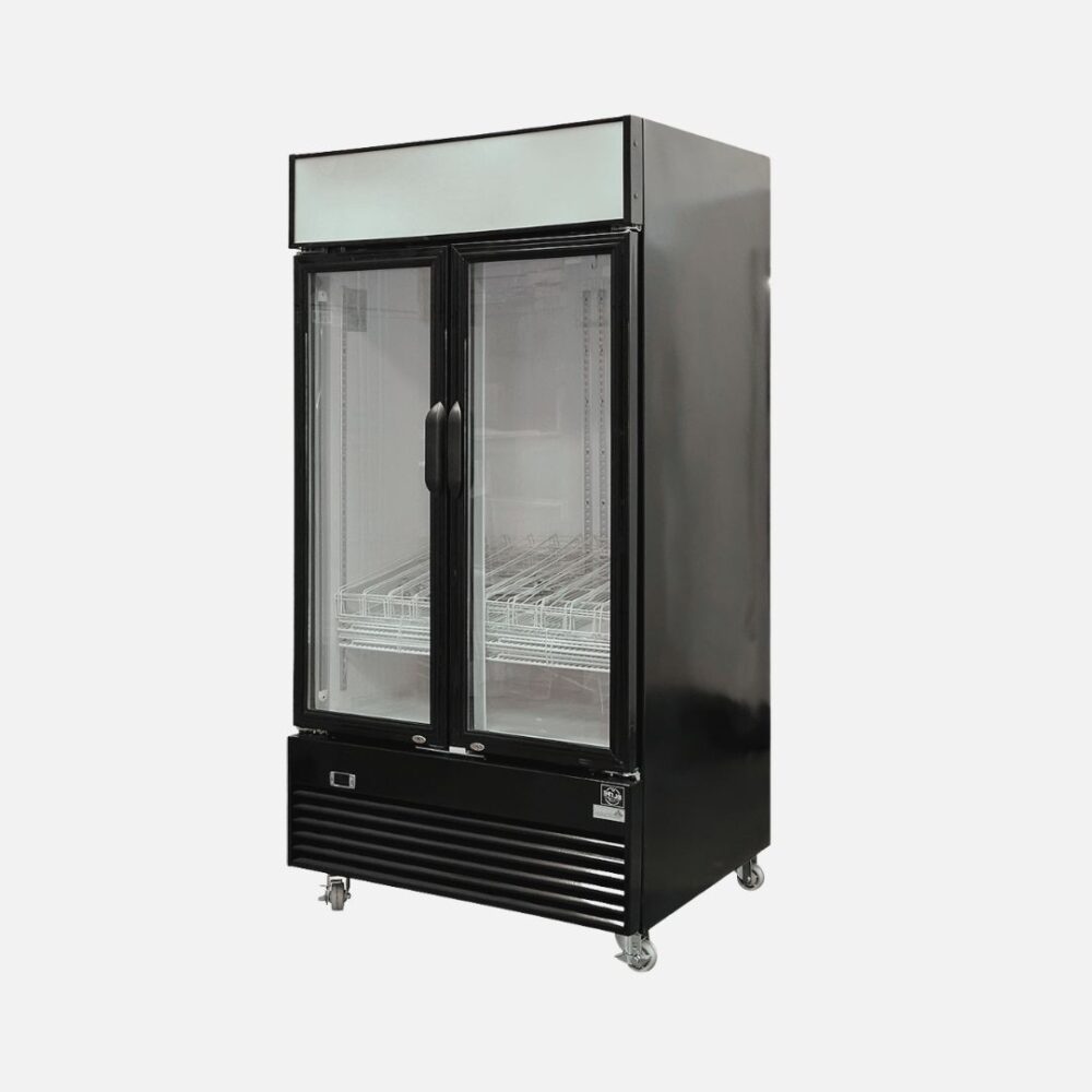 Hurakan HKN-MRC37R2S Double Glass Door Reach-In Refrigerator