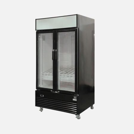 Hurakan HKN-MRC37R2S Double Glass Door Reach-In Refrigerator