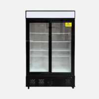 Hurakan HKN-MRC37R2S Double Glass Door Reach-In Refrigerator