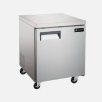 Hurakan HKN-UC27R1E stainless-steel undercounter refrigerator with ventilated cooling system