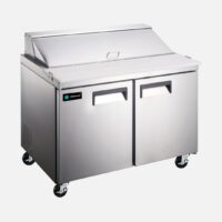 Hurakan HKN-SPMT36R2C Stainless Steel Sandwich Prep Table