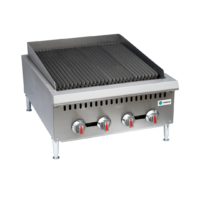 Hurakan HKN-GLB24LA Lava Rock Broilers