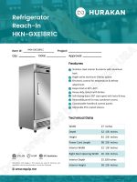 Technical details and dimensions for HKN-GXE18R1C
