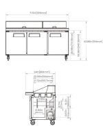 Hurakan HKN-SPMT72R3C Megatop Sandwich Prep Table
